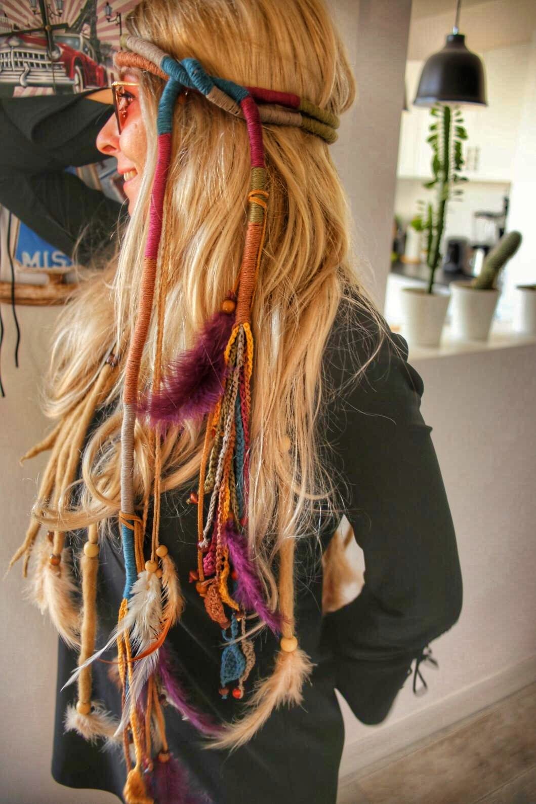 Colurful Tassel Detail, Handmade, Bohemian, Multi-Purpose Necklace, Belt and Headband